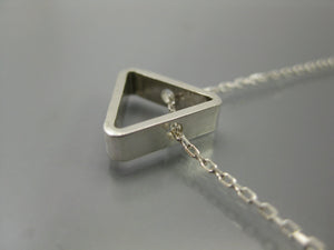 bermuda triangle sterling silver necklace photo #2